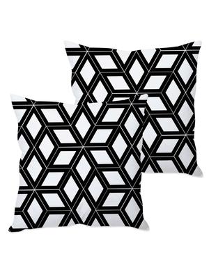 monochrome printed taffeta silk cushion cover - 1135362 - Standard Image - 2