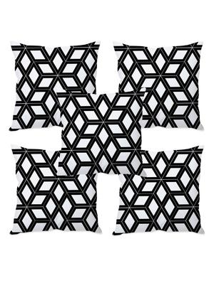 monochrome printed taffeta silk cushion cover - 1135362 - Standard Image - 3