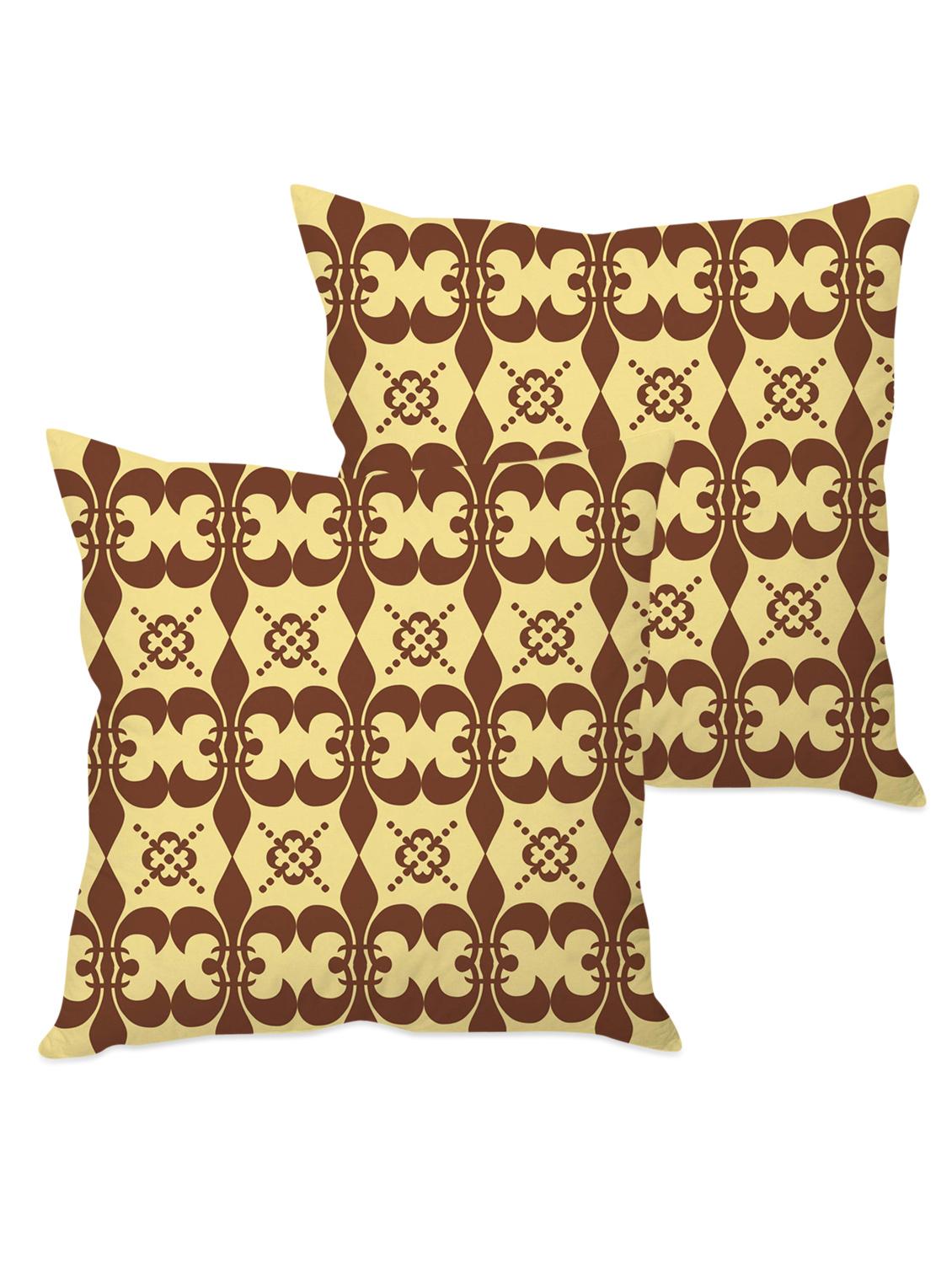 printed taffeta silk cushion cover - 1135375 - Zoom Image - 2