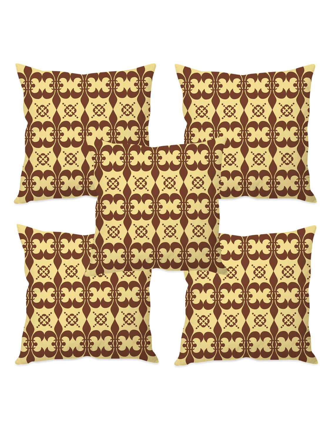 printed taffeta silk cushion cover - 1135375 - Zoom Image - 3