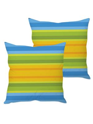 striped taffeta silk cushion cover - 1135378 - Standard Image - 2