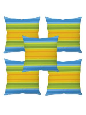 striped taffeta silk cushion cover - 1135378 - Standard Image - 3