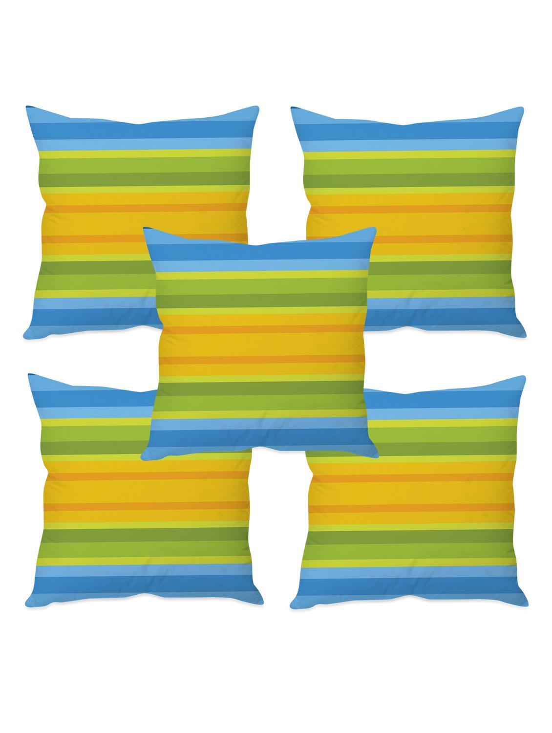 striped taffeta silk cushion cover - 1135378 - Zoom Image - 3