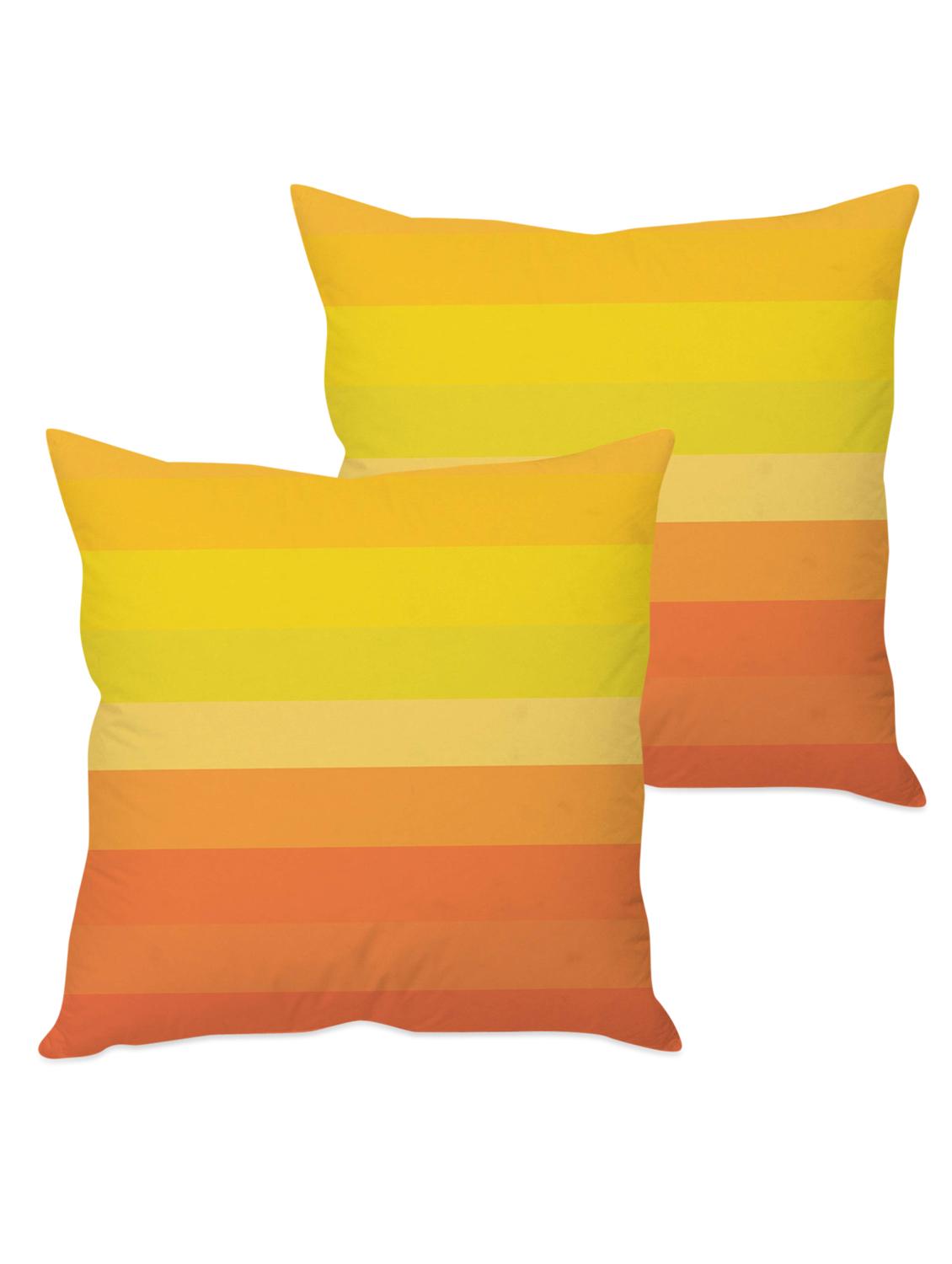 striped taffeta silk cushion cover - 1135379 - Zoom Image - 2