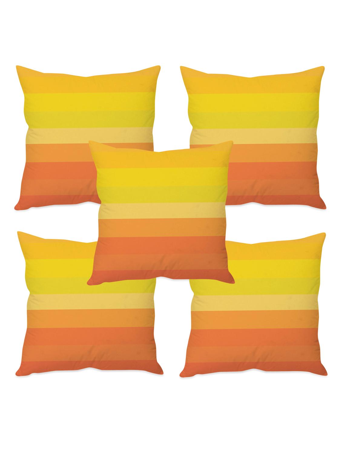 striped taffeta silk cushion cover - 1135379 - Zoom Image - 3
