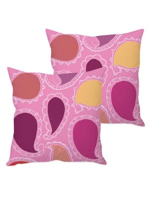 paisley printed taffeta silk cushion cover - 1135382 - Standard Image - 2