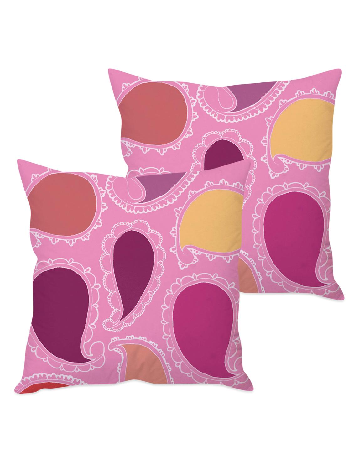 paisley printed taffeta silk cushion cover - 1135382 - Zoom Image - 2