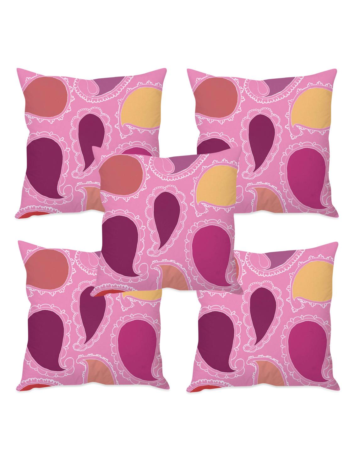 paisley printed taffeta silk cushion cover - 1135382 - Zoom Image - 3