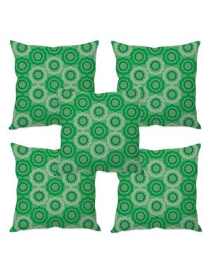 green printed taffeta silk cushion cover - 1135390 - Standard Image - 3