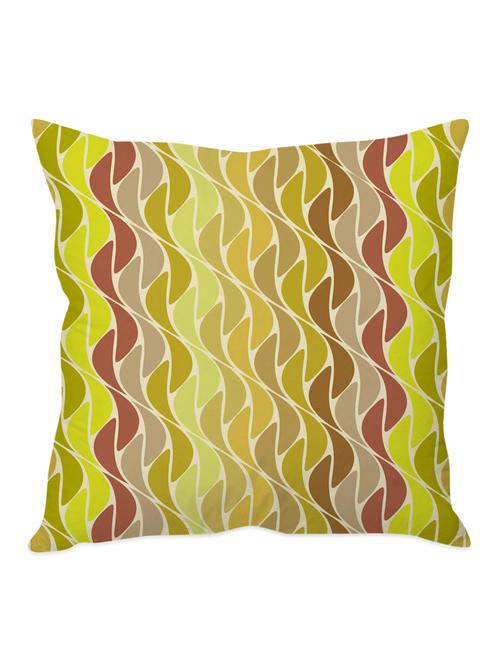 green printed taffeta silk cushion cover - 1135399 - Standard Image - 1