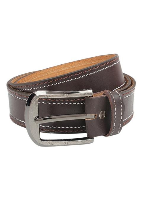 brown color, leatherette belt - 11358445 -  Standard Image - 0