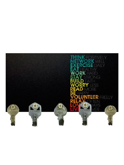 multicolored metallic key holder - 11358625 - Standard Image - 1