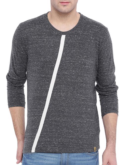 grey cotton melange t-shirt - 11360714 - Standard Image - 1