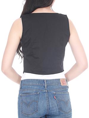 black cotton summer jacket - 11366398 - Standard Image - 3