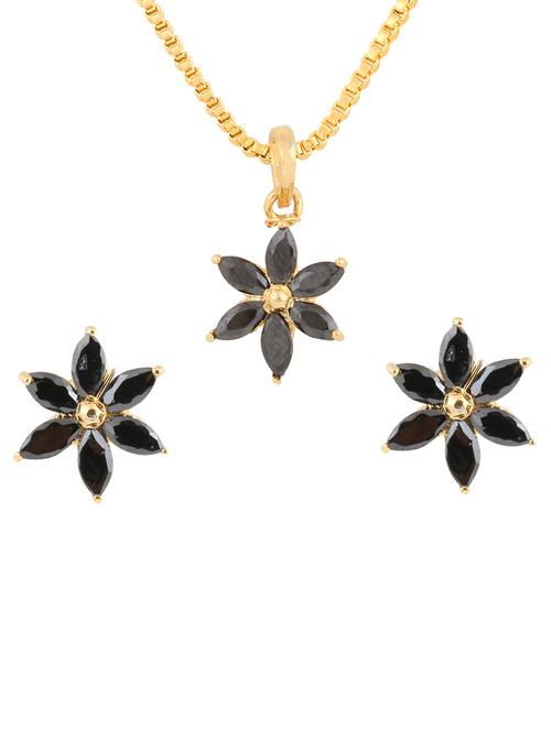 black gold plated pendant - 11367062 - Standard Image - 1