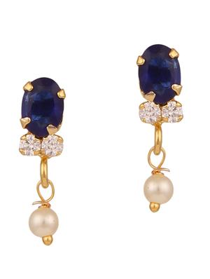 blue gold plated pendant - 11369007 - Standard Image - 5