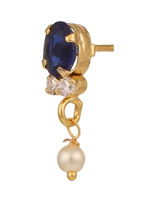 blue gold plated pendant - 11369007 - Standard Image - 6