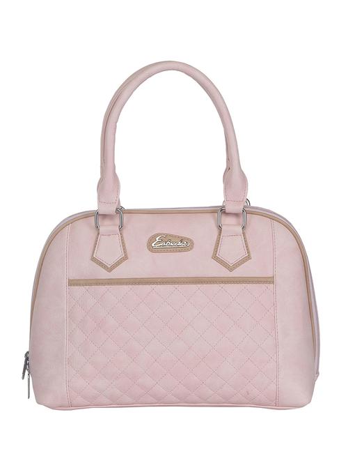 light pink faux leather handbag - 11369664 - Standard Image - 1