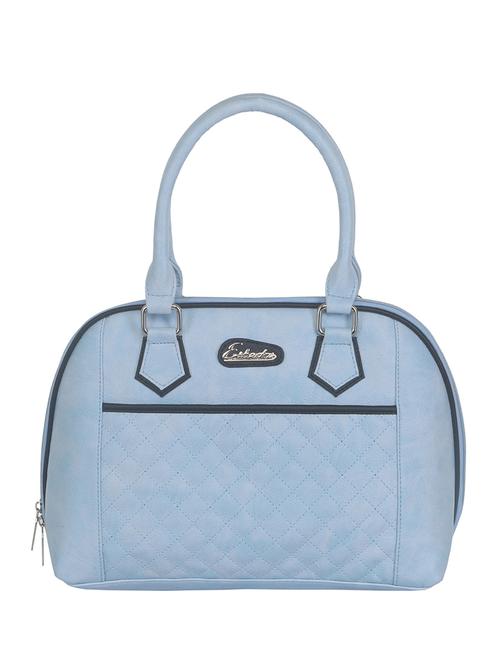 powder blue faux leather handbag - 11369666 - Standard Image - 1