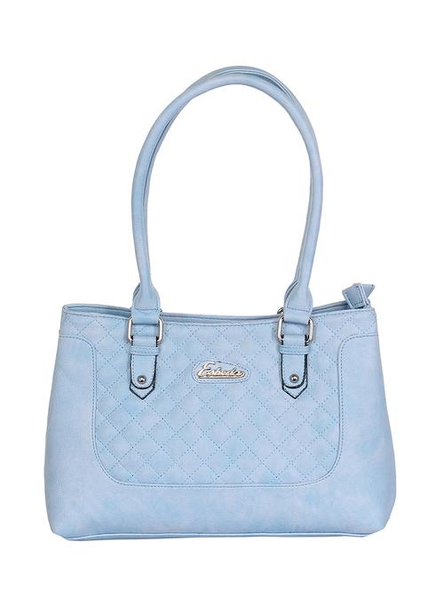 powder blue faux leather handbag - 11369669 - Standard Image - 1
