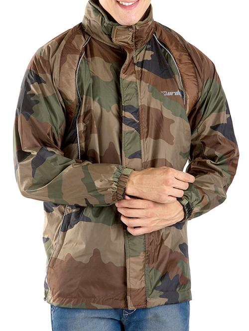 multi colored nylon blend casual jacket - 11374802 - Standard Image - 1