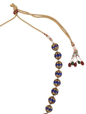 blue gold plated necklaces and earring - 11380535 - Standard Image - 2