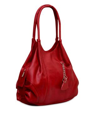 red leatherette handbag with keyring - 1138164 - Standard Image - 5
