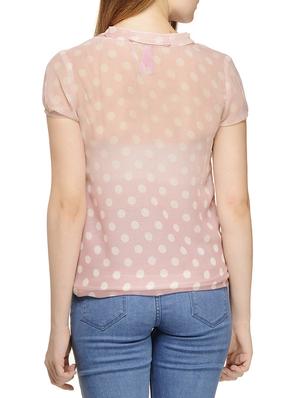 pink georgette top - 11382156 - Standard Image - 3