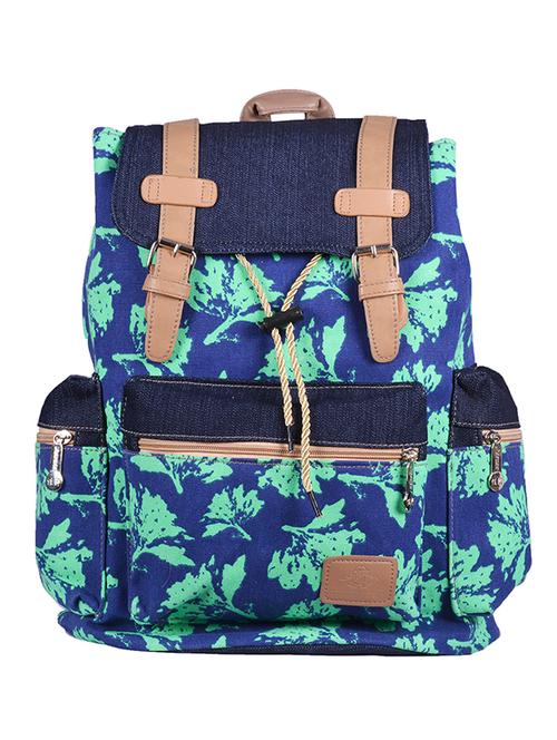 multi coloured canvas printed backpack - 11383075 - Standard Image - 1