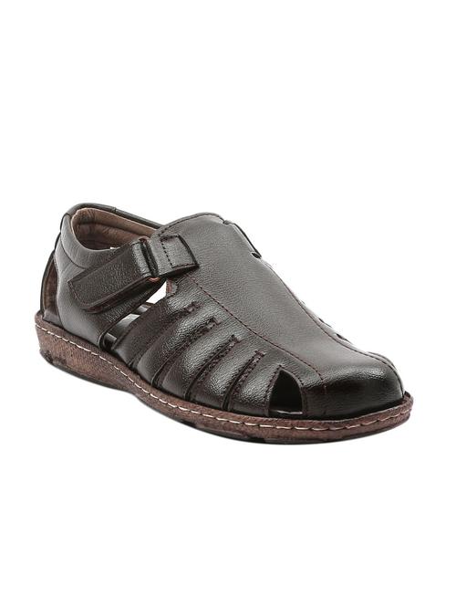 brown leather sandals - 11398606 - Standard Image - 1