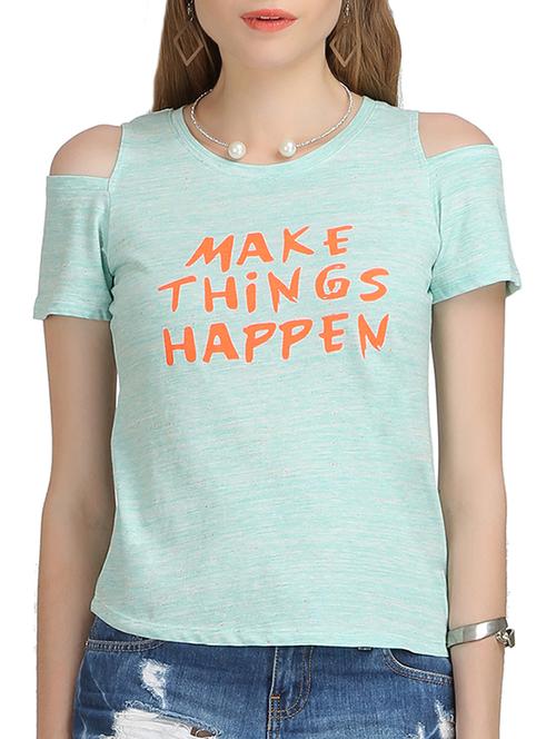 green cotton tee - 11402600 - Very Small Image - 1