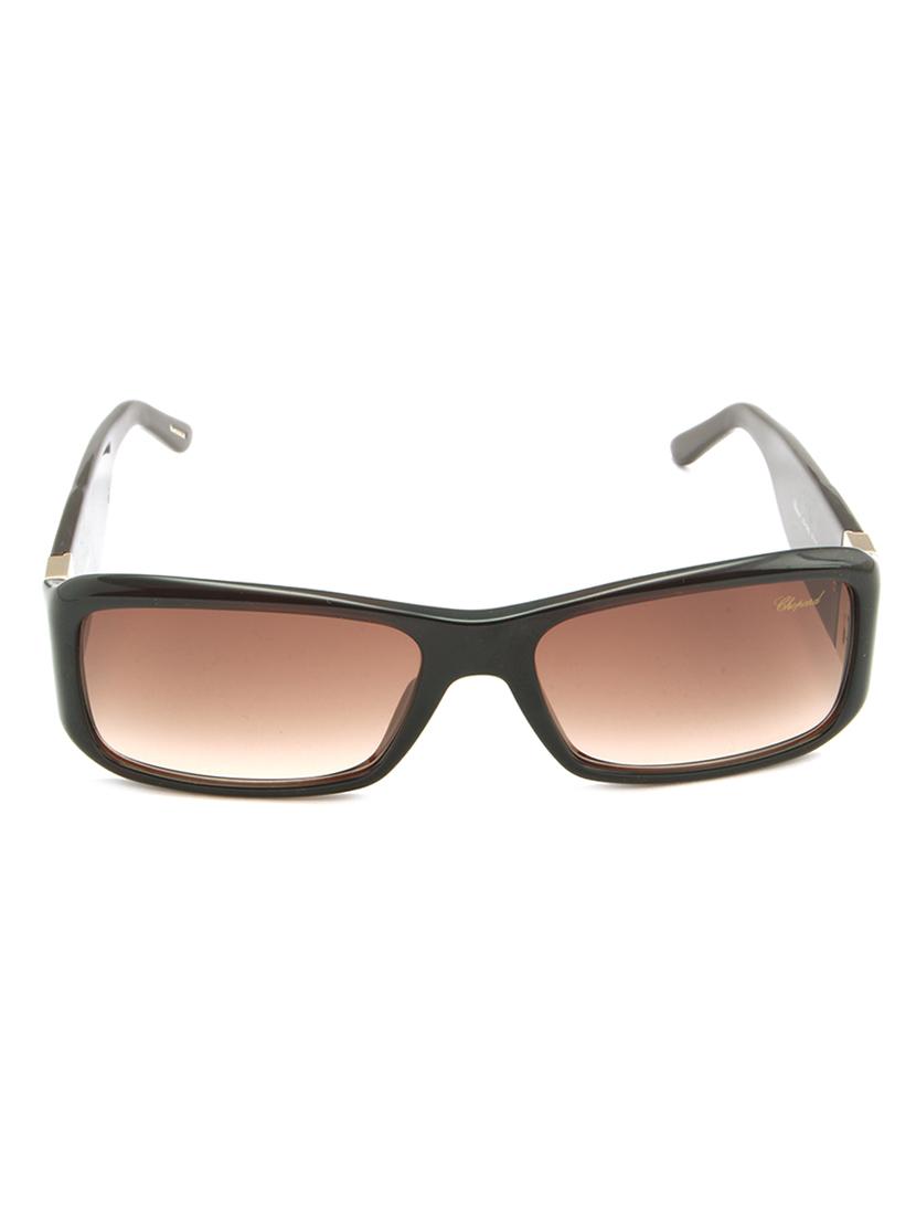 chopard women rectangle brown full frame acetate sunglass chopard-sch040s-09nz - 11404832 - Zoom Image - 1