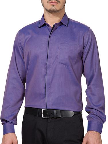 purple polyester formal shirt - 11411318 - Very Small Image - 1