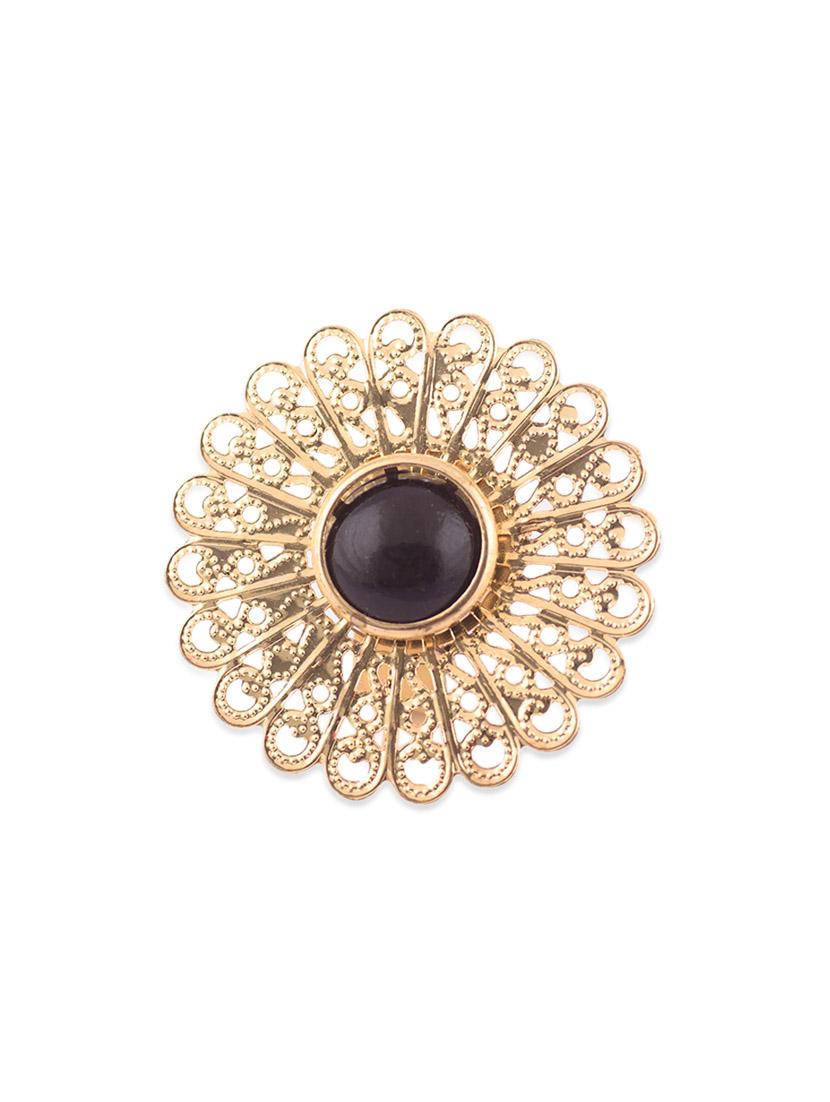 black and golden metal hand ring - 11427772 - Zoom Image - 1