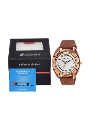 brown leather analog watch - 11428488 - Standard Image - 4
