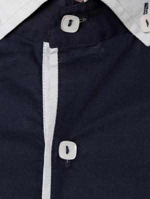 black cotton short kurta - 11431673 - Standard Image - 4
