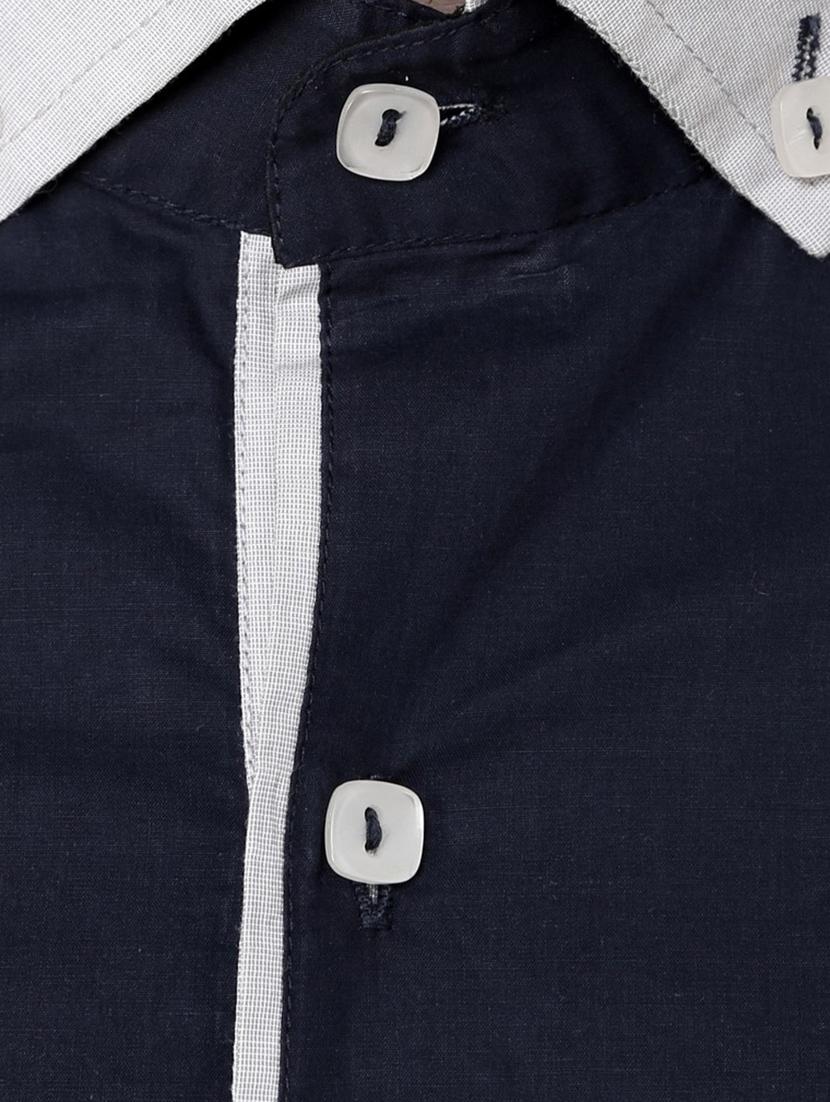 black cotton short kurta - 11431673 - Zoom Image - 4