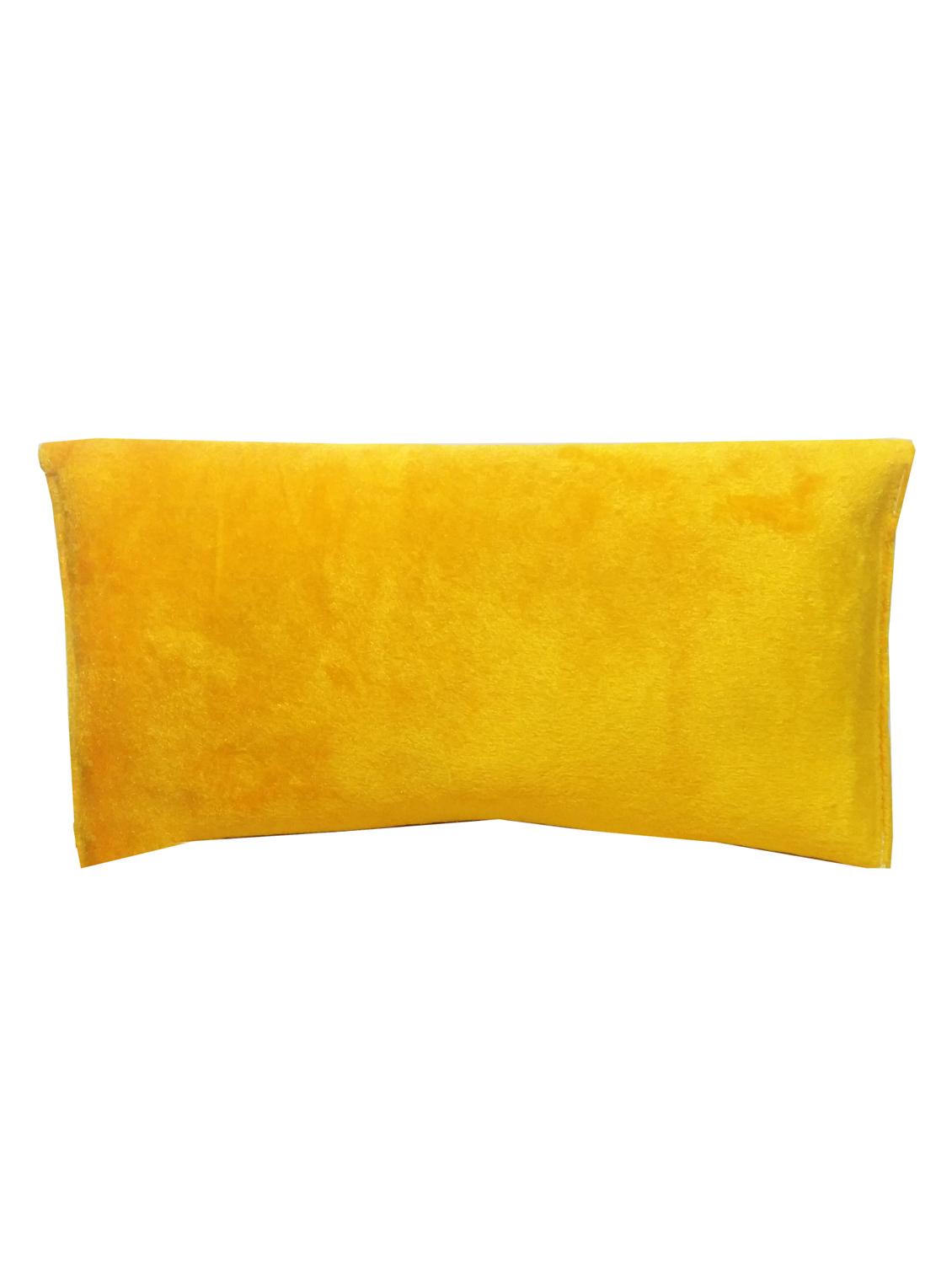 yellow embellished velvet clutch - 11432325 - Zoom Image - 2
