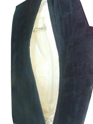 black embellished velvet clutch - 11432327 - Standard Image - 3