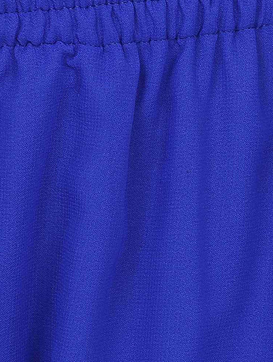 solid dark blue georgette palazzo - 11441842 - Zoom Image - 4