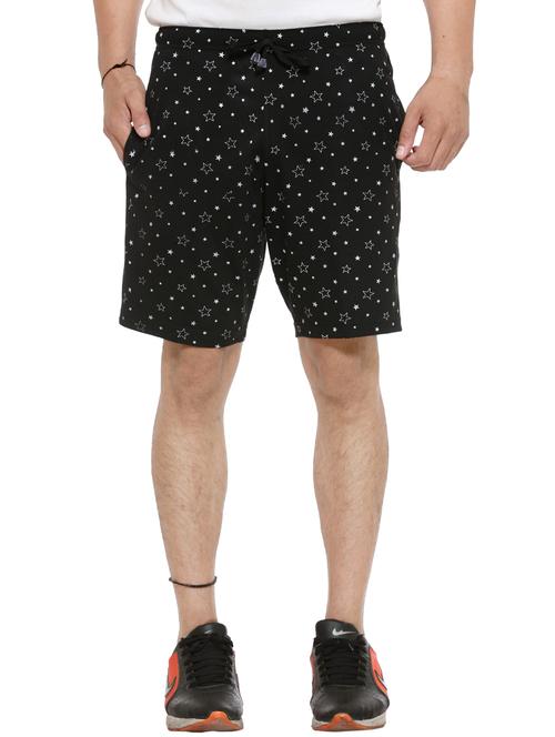 black cotton shorts - 11449961 - Standard Image - 1