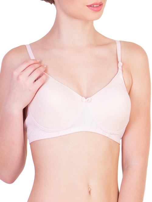 beige cotton tshirt bra - 11450464 - Standard Image - 1