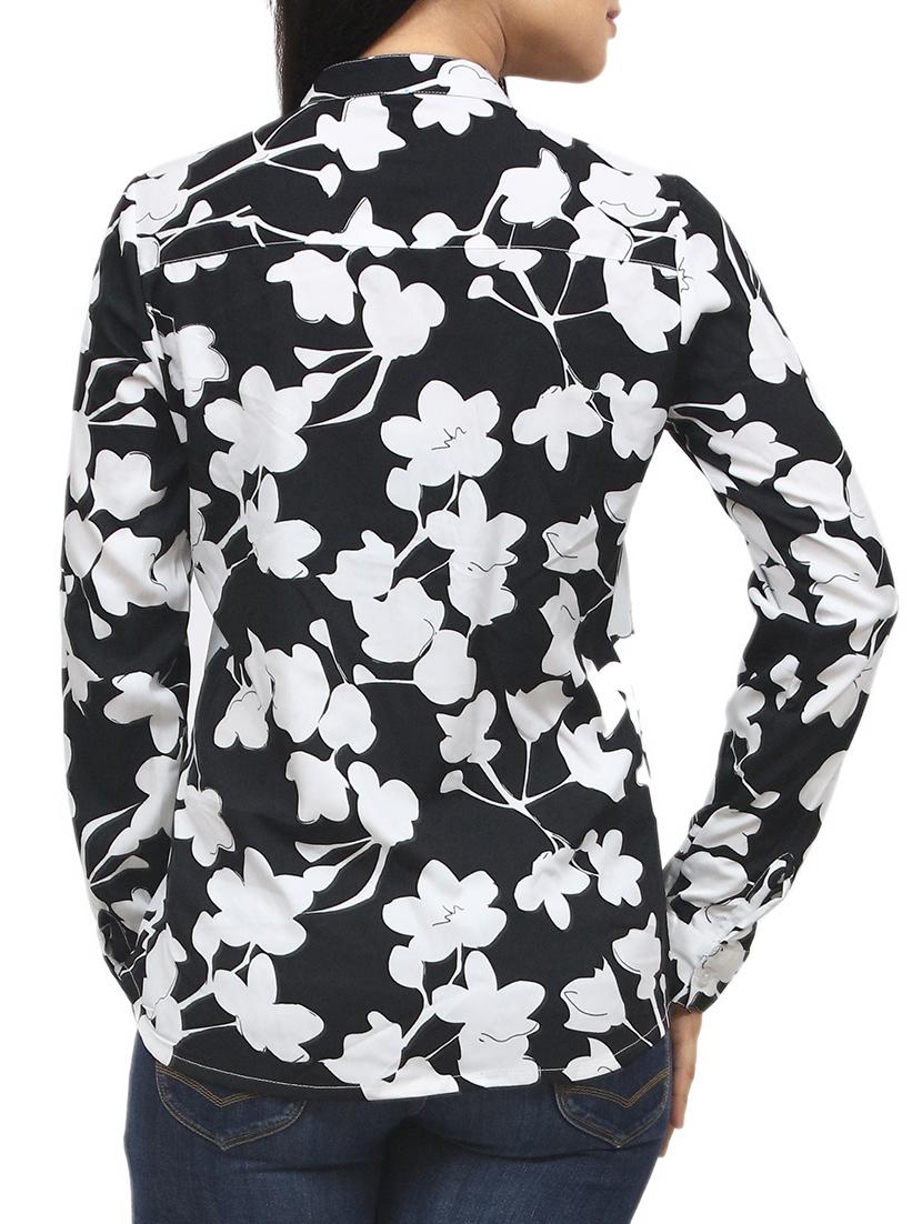 floral mandarin collar shirt - 1145781 - Zoom Image - 2