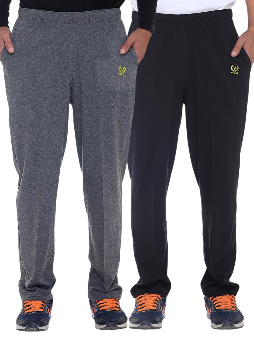 multi colored cotton ankle length track pant - 11462191 - Zoom Image - 1