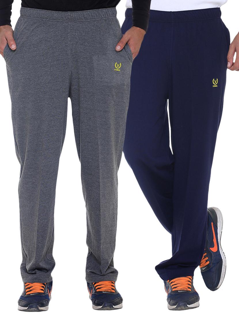 multi colored cotton ankle length track pant - 11462192 - Zoom Image - 1