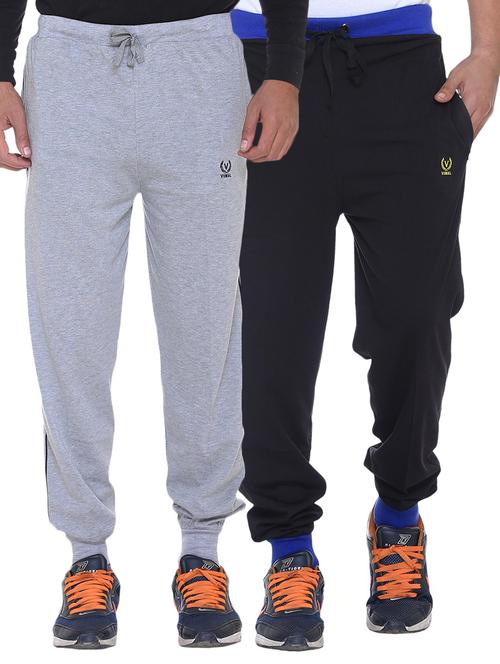multi colored cotton ankle length track pant - 11462200 - Standard Image - 1
