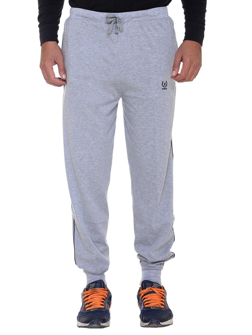 grey cotton full length jogger - 11462260 - Zoom Image - 1