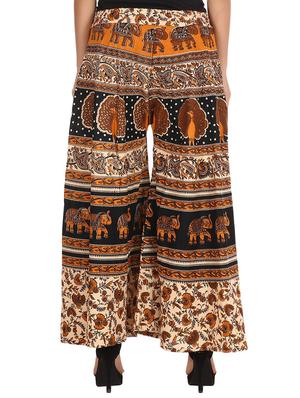 multicoloured printed cotton palazzo - 11463876 - Standard Image - 3