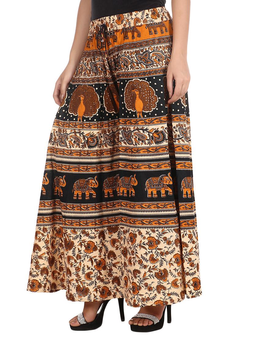 multicoloured printed cotton palazzo - 11463876 - Zoom Image - 2