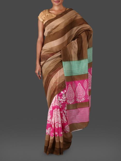 stripped cotton silk saree - 1146515 - Very Small Image - 1